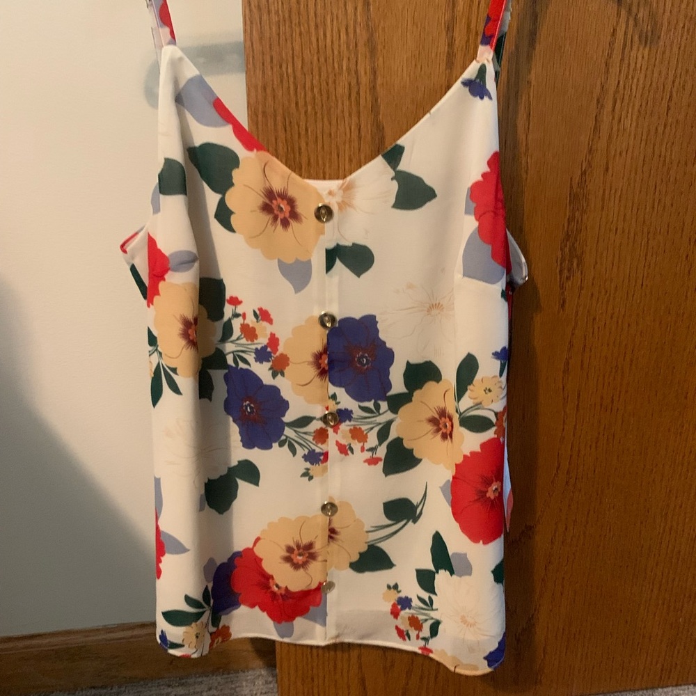 Colorful floral cami from the Spring 3021 collection.
